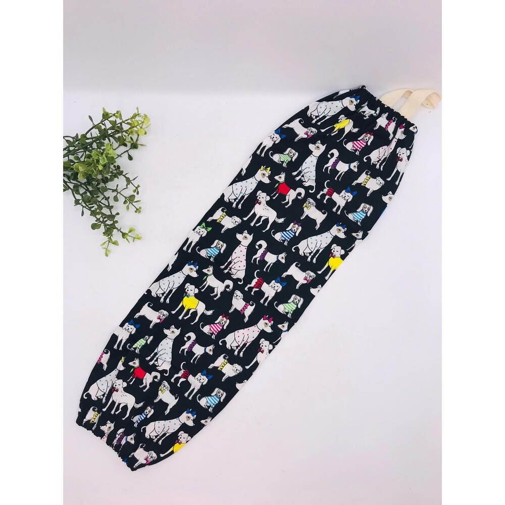 Grocery Bag Holder: Plastic Bag Organizer, Adorable Dogs Puppy Love 21 Inches